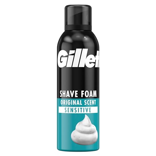 Gillette Classic Bartpflege Rasierschaum Männer (200 ml), Geschenk für Männer