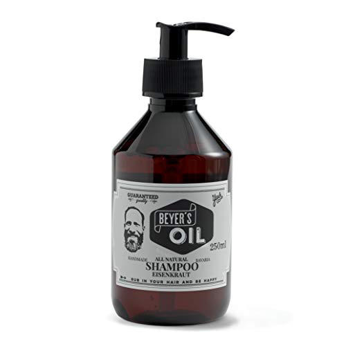 Beyer’s Oil Shampoo Eisenkraut 250ml - 100% natürliches Bartpflege Bartshampoo - Macht den Bart weich und...