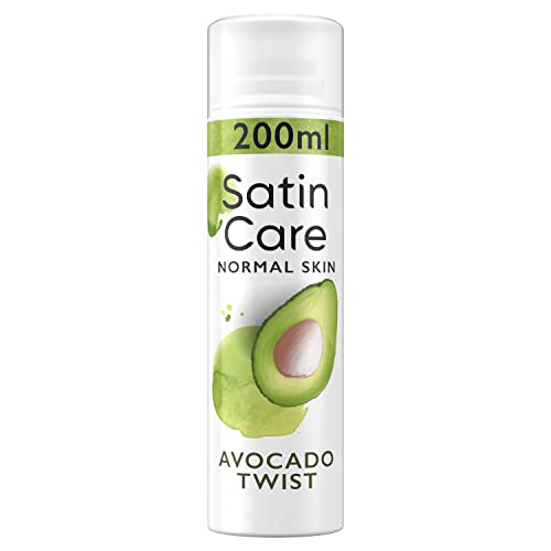 Gillette Satin Care Intimpflege Rasiergel Damen (200 ml), Avocado Twist, Geschenk für Frauen