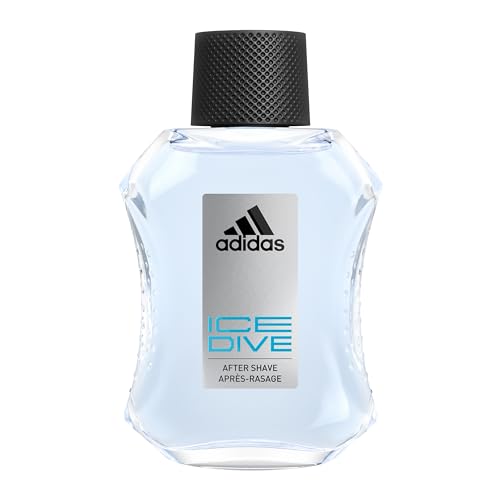 adidas Ice Dive After Shave, langanhaltender Duft mit belebender Zitrusnote und aromatischem Patschuli, 100 ml