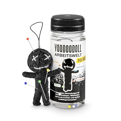 Voodoo Doll Puppe Voodoopuppe Voodoodoll Geschenk Arbeitskollege witziges Mitbringsel Gaggeschenk Chef Boss...