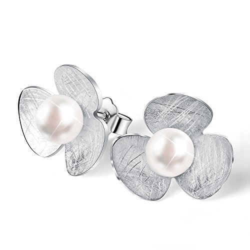 ✦ Geschenke für Frauen ✦Springlight Ohrringe Silber 925 Frische Kleeblatt Blume Ohrstecker mit...