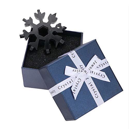 Saker 18-in-1 Edelstahl Schneeflocken Multifunktionswerkzeug Schwarz mit Geschenkbox