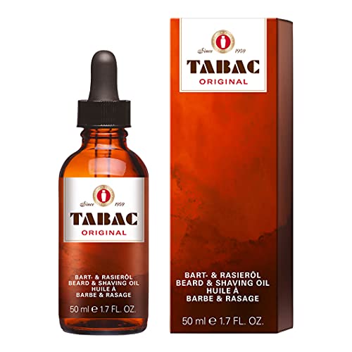 Tabac® Original | Bartöl mit dem unverwechselbaren Duft von Tabac Original - verleiht Glanz und Geschmeidigkeit für ein gepflegtes Bartgefühl - Original Seit 1959 | 50ml