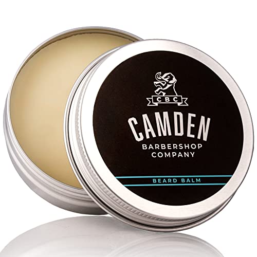 Bartwachs von Camden Barbershop Company - 60ml Bartpflege für Männer - ORIGINAL Beard Balm Made in UK - 100% Natürlicher Bart Balsam & Frischer Duft