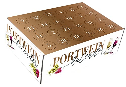 Portwein Adventskalender 2022 Wein - White Port, Ruby, LBV, Tawny, Reserve Tawny, 10 Years | Weihnachtskalender