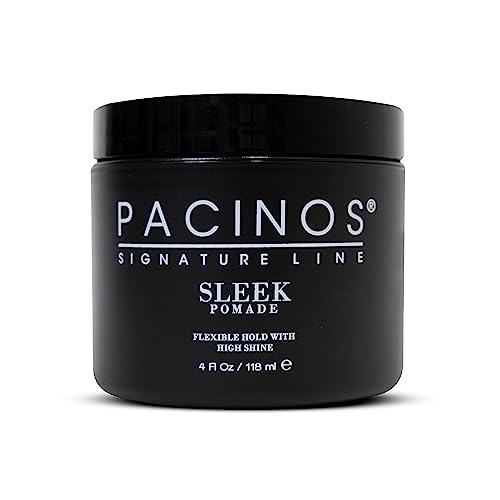 Pacinos Sleek Pomade Herren 118ml – Extra Halt & Shine Finish – Langanhaltende Definition – wasserlösliche Formel – für alle Haartypen - Pomade wasserbasiert - Bart Pomade - Fruchtiger Duft