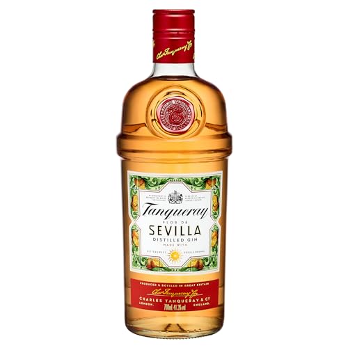 Tanqueray Flor de Sevilla |Destillierter Gin |mit Orangengeschmack | aromatisiert | 5-fach destilliert auf englischem Boden | 41.3% vol |700ml Einzelflasche |