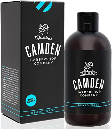 2-in-1 Bartshampoo von Camden Barbershop Company ● hergestellt in Großbritannien ● natürliche Bartpflege & Gesichtsreinigung ● frischer Duft ● ohne Parfüm ● 250 ml