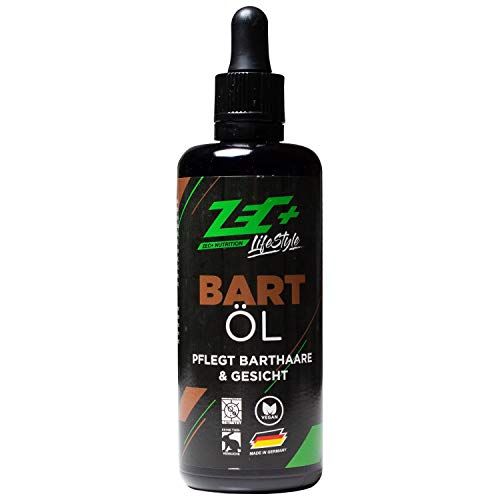 Zec+ Nutrition Lifestyle Bartöl – 75 ml hochwertiger Bartöl-Conditioner für die ideale Bartpflege, Beard Oil mit ätherischen Ölen, spendet Feuchtigkeit & Glanz, mit angenehmem Zitrus-Duft