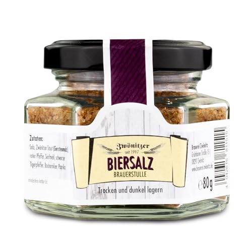 Brauerei Zwönitz Biersalz „Brauerstulle“/ Gewürzmischung/Bier Salz als Geschenk für Feinschmecker/Geschenk für Männer/Geschenkidee für Bier Liebhaber/Grillgewürz