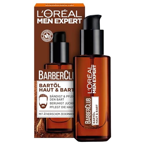 L'Oréal Men Expert Bartöl für Männer, Unterstützung beim gesunden Bartwachstum, Beruhigende Bartpflege...