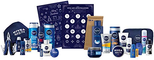 NIVEA MEN Adventskalender 2020 für 24 einzigartige Verwöhnmomente, Weihnachtskalender mit ausgewählten...