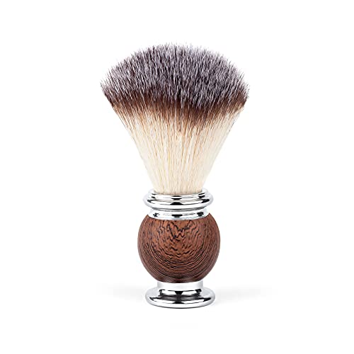 Störtebekker® Premium Rasierpinsel - edler Pinsel aus Dachshaar Imitat - erzeugt ergiebigen Schaum - veganer Rasurpinsel für eine angenehme Nassrasur - Shaving Brush - inkl. hochwertiger Verpackung