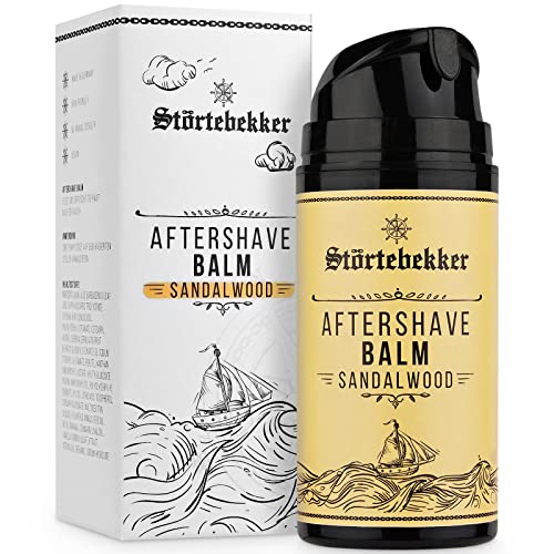 Störtebekker® Premium After Shave Balsam für Herren (Sandelholz) - Gegen Hautirritationen, Rasurbrand -...