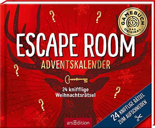 24 knifflige Weihnachtsrätsel. Escape Room Adventskalender: Rätselstory zum Aufschneiden | Ein Escape-Abenteuer zur Weihnachtszeit für die ganze Familie