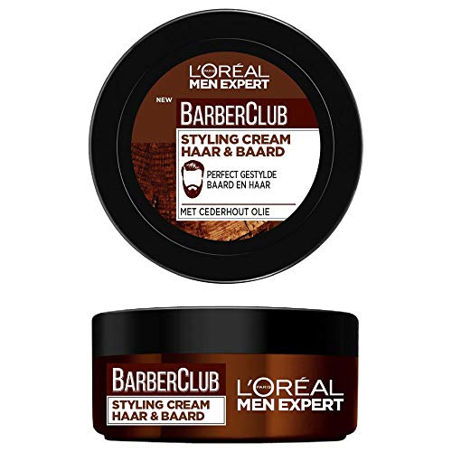 L'Oreal Men Expert Barber Club Bart und Haar Styling Pomade (1 x 75 ml)