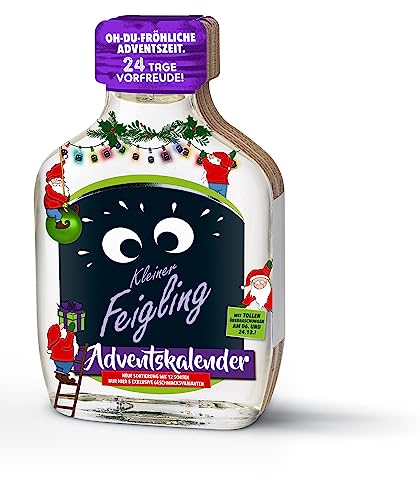 Kleiner Feigling | Adventskalender 2020 | 24 x 20ml | Marken-Spirituose | Premium Likör | Feiern mit Fantasie | Der Party – Shot