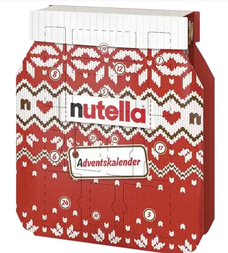 Nutella Adventskalender 2023, 24 Geschenke Advent Kalender Brotaufstrich, für Kinder, Frauen & Männer