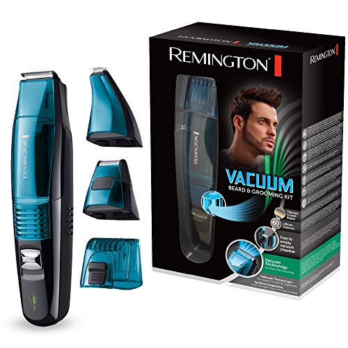 Remington Bartschneider Vakuum MB6550, Vakuum-Technologie für saubere Grooming-Ergebnisse, schwarz/blau