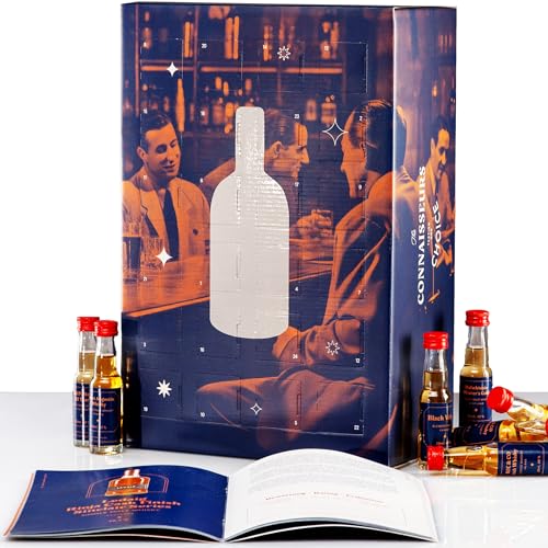 Whisky Adventskalender Probierset (24 x 20ml) * Tasting Set mit Whiskey aus 8 Ländern *