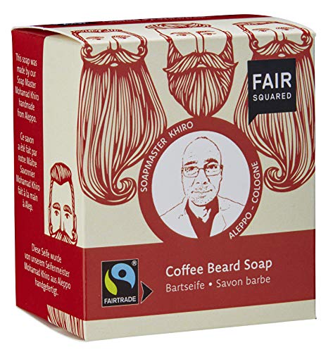 Fair Squared Bartseife Herren Seife Bartpflege - 2 x 80 Gramm - für Jede Haut - vegane Naturkosmetik - Zero Waste