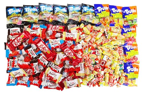 CAPTAIN PLAY Süßigkeiten – Mix 210-teilig, für Kindergeburtstag mit 6 Kinder, 1er Pack (1 x 937g) Tüte