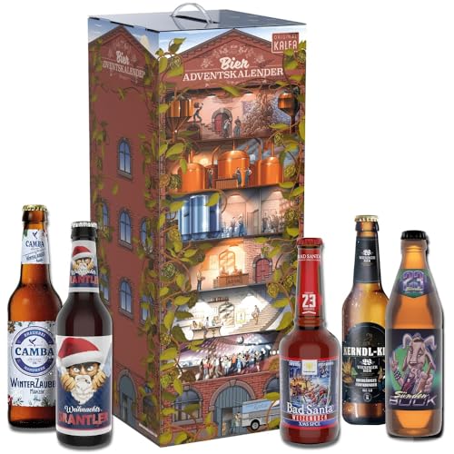 KALEA Bier Adventskalender, Edition Brauwerk 24 deutsche Biere von Privatbrauereien, Premium Biere, Perfektes...