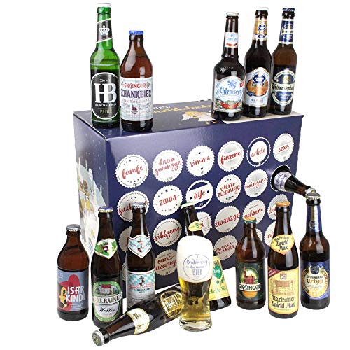 Bavariashop Bayerischer Bier Adventskalender 2023 • Bier Kalender mit regionalen bayerischen Bieren von...