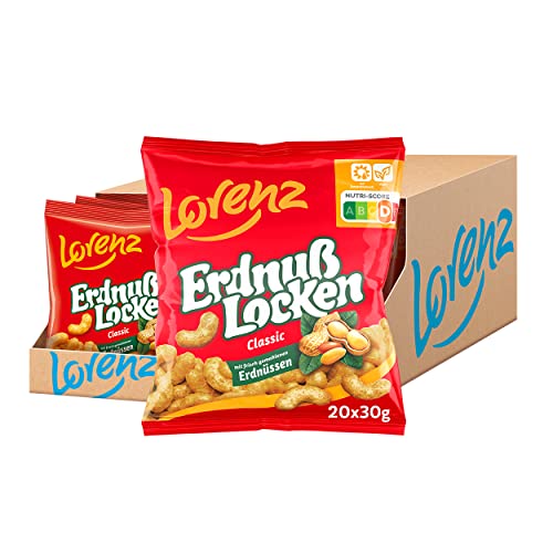 Lorenz Snack World Erdnußlocken Classic, 20er Pack (20 x 30 g)