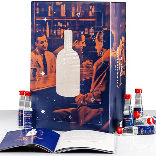 Gin Adventskalender Probierset (24 x 20ml) * Tasting Set mit Gins aus 11 Ländern * (122,92 €/L)