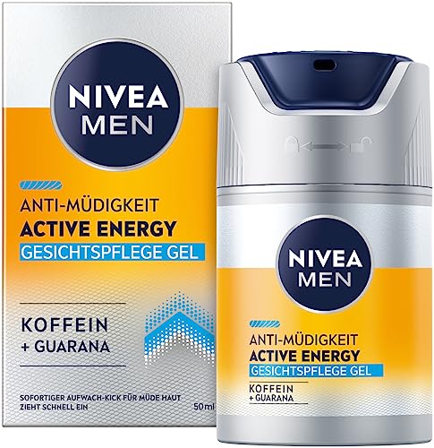 NIVEA MEN Active Energy Gesichtspflege Gel (50 ml), revitalisierende Gesichtscreme für Männer, schnell...