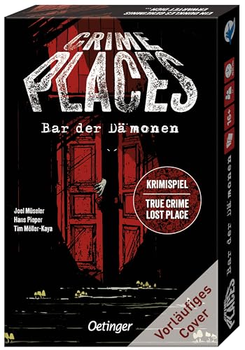 Oetinger 4260512188368 Crime Places, Spannung, Krimi, Grusel, Rätsel, True Crime, Lost Places, Escape Game, Mystery Kartenspiel, Bunt