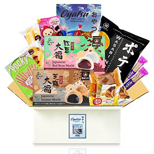 getDigital Oyatsu Japan Box - Ausgewählter Mix aus 23 japanischen Snacks und Süßigkeiten, inklusive Broschüre - Süßigkeiten aus aller Welt