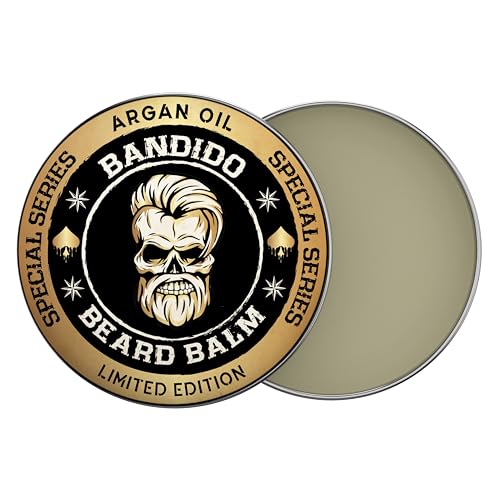 Bandido Beard Balm 40ml Argan Oil | Arganöl Balm | Bart-wax | Bart Pflege mit Argan Öl | Beard-Wax Men - bändigt den Bart und macht es geschmeidiger