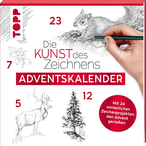 Adventskalender Die Kunst des Zeichnens. SPIEGEL Bestseller: Mit 24 winterlichen Zeichenprojekten den Advent genießen