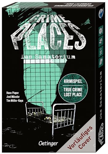 Oetinger 4260512188375 Crime Places, Spannung, Krimi, Grusel, Rätsel, True Crime, Lost Places, Escape Game, Mystery Kartenspiel, Bunt