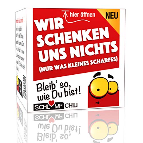 Schlump-Chili⎥Wir schenken uns NICHTS - ein witziges und originelles Geschenk, etwas mehr als nichts. Ein cooles Nix Präsent für Frauen und Männer. fruchtig scharf