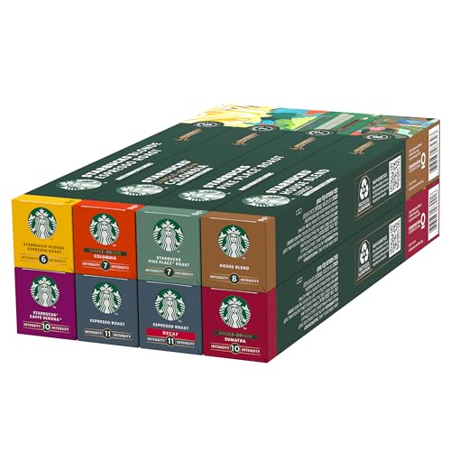 STARBUCKS Probierset by Nespresso, Kaffeekapseln 8 x 10 (80 Kapseln) - Exklusiv bei Amazon