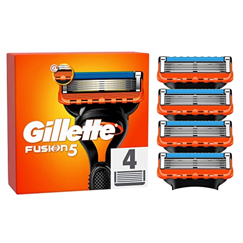 Gillette Fusion 5 Rasierklingen für Rasierer, 4 Ersatzklingen für Nassrasierer Herren (Alte Version)