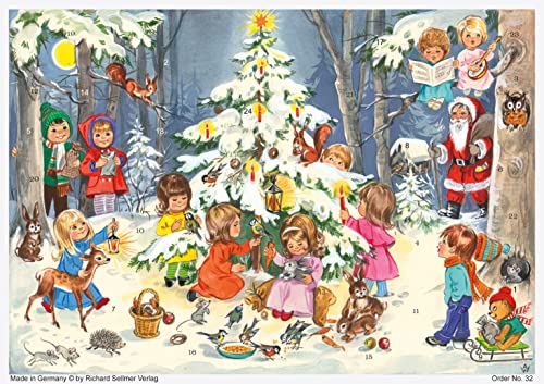 Adventskalender 'Spiel und Spass am Weihnachtsbaum': Papier-Adventskalender