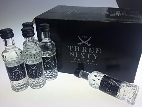Three Sixty Vodka Miniatur 0,04l 37,5% (24er Pack)
