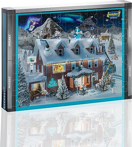 HAZET Santa Tools Adventskalender 2023 | 33-teiliger Premium Werkzeug-Satz inkl. Bit-Umschnaltknarre, HAZET SmartHolder & Bit-Set | Weihnachtskalender mit täglichem QR-Code Gewinnspiel