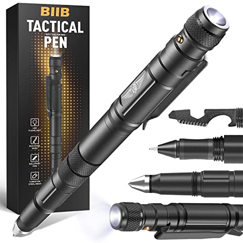 BIIB Geschenke für Männer, Multitool Tactical Pen Gadgets für Männer Geschenke für Papa, Geburtstagsgeschenk für Männer, Taktischer Stift Papa Geschenk, Weihnachtsgeschenke, Vatertagsgeschenk für Papa