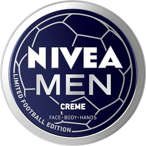 NIVEA MEN Creme Limited Football Edition, pflegende Hautcreme mit Vitamin E für intensive Feuchtigkeit,Hautpflege für Männer, ideal für Körper, Gesicht und Hände (150 ml)