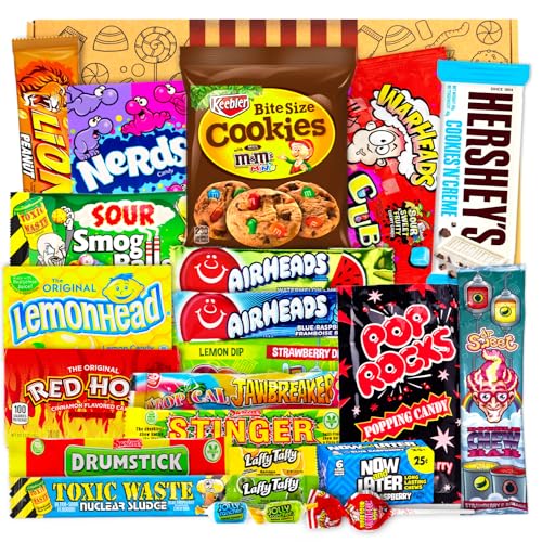 JUMBO USA Original Box | 21 Teile | American Candy Box | USA Import | Snack Box | Box voller Top Produkte | Geburtstag | Pefekt für deine Sommerparty| Candy & Bar ®
