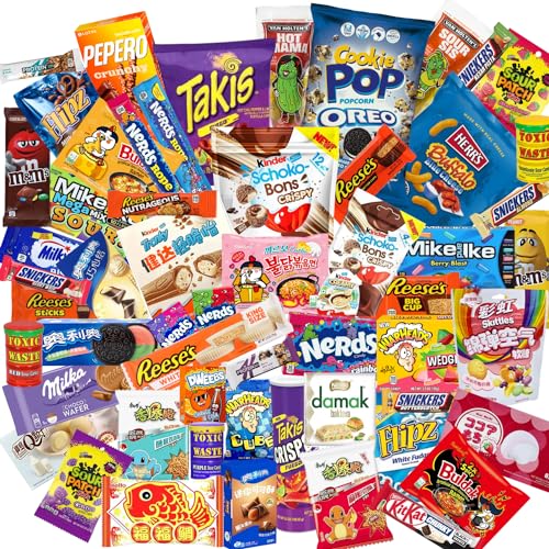 Amerikanische - Asiatische - Koreanische Süßigkeiten & Snacks - Mix Box - Leckereien aus aller Welt (M)
